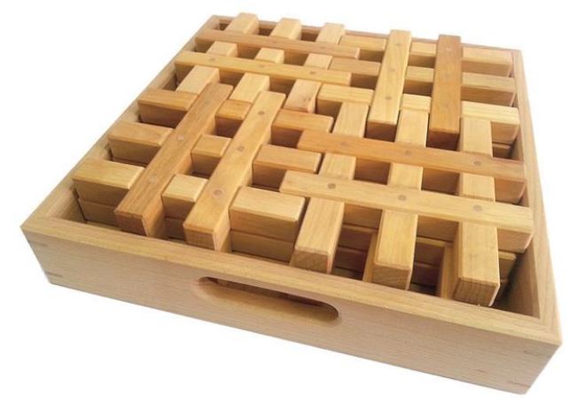 Gitterklötze natur 12 Teile