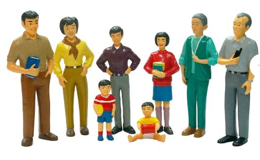 ASIATISCHE FAMILIE 8 FIG.