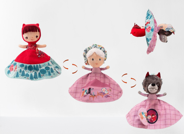 HSALES: CHAPERON ROUGE Rotkäppchen wendbare Erzähl Lilliputiens