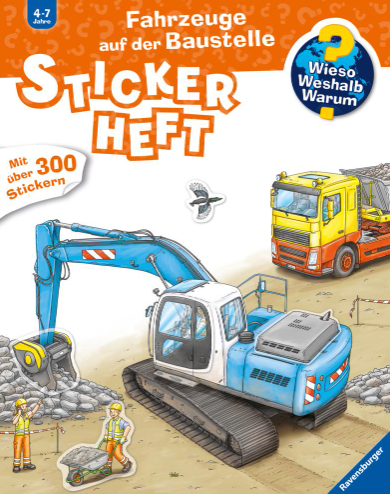 Wieso? Weshalb? Warum? Stickerheft: Fahrzeuge auf  Ravensburger