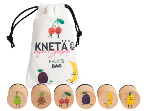 SALES: HOLZSTEMPEL SET *FRUITS* KNETÄ
