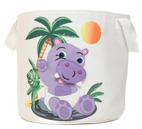 Baby Nilpferd Aufbewahrungsbox - rund Jolly Designs