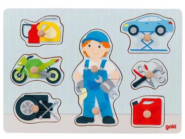 Steckpuzzle Automechaniker Goki