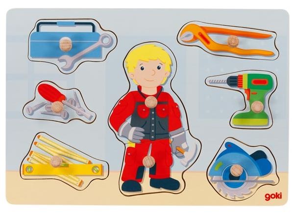 Steckpuzzle Handwerker Goki