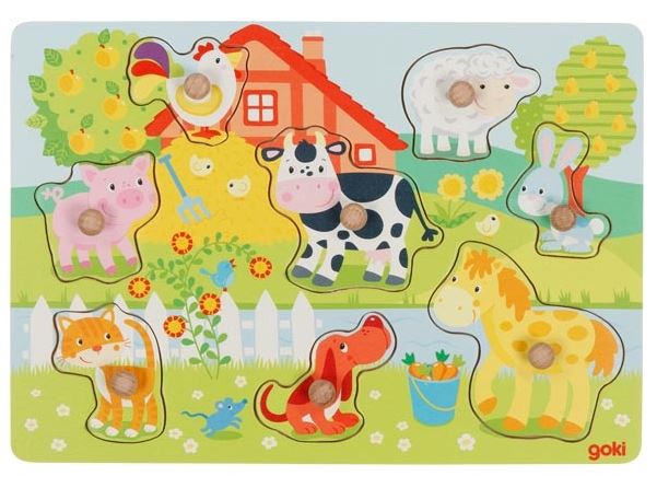 Steckpuzzle Bauernhoftiere Goki