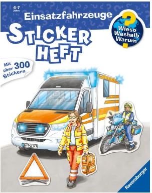 Wieso? Weshalb? Warum? Stickerheft: Einsatzfahrzeu Ravensburger
