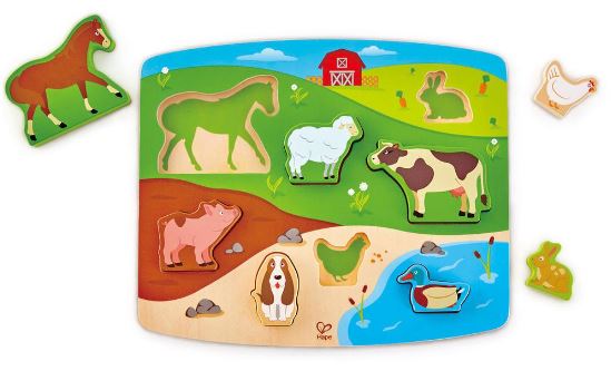 Steckpuzzlespiel Bauernhoftiere Beleduc