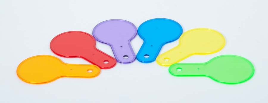 TRANSLUCENT COLOUR PADDLES