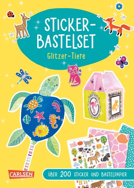 Sticker-Bastelset: Glitzer-Tiere Carlsen