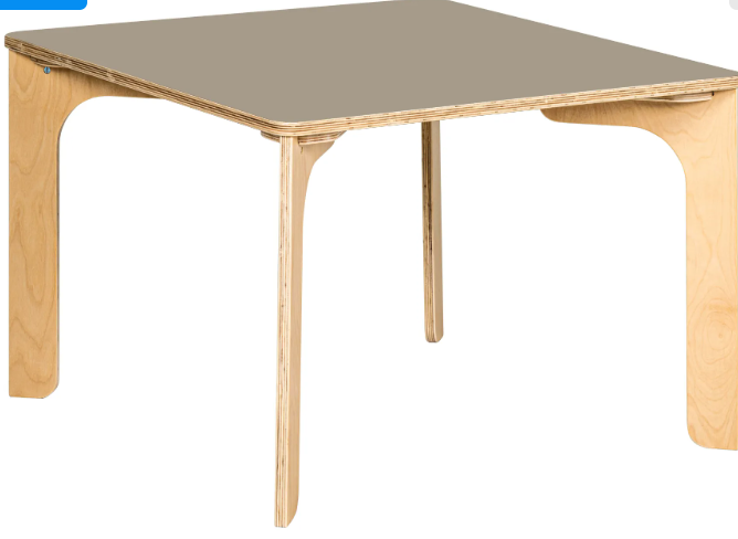 Tisch quadratisch 80x80cm H=46cm Fjordgrün educo