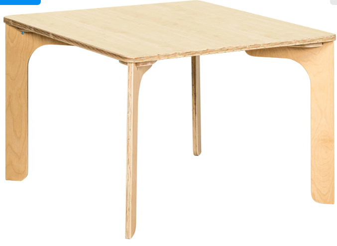 Tisch quadratisch 80x80cm H=46cm Buche educo