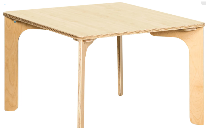 Tisch quadratisch 80x80cm H=53cm Buche educo