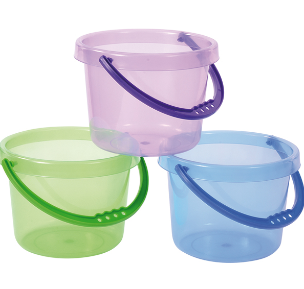 Transparente Eimer 6-tlg.