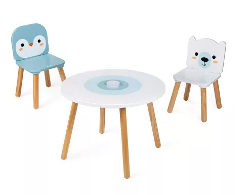 TISCH UND 2 STÜHLE - EISSCHOLLE Janod