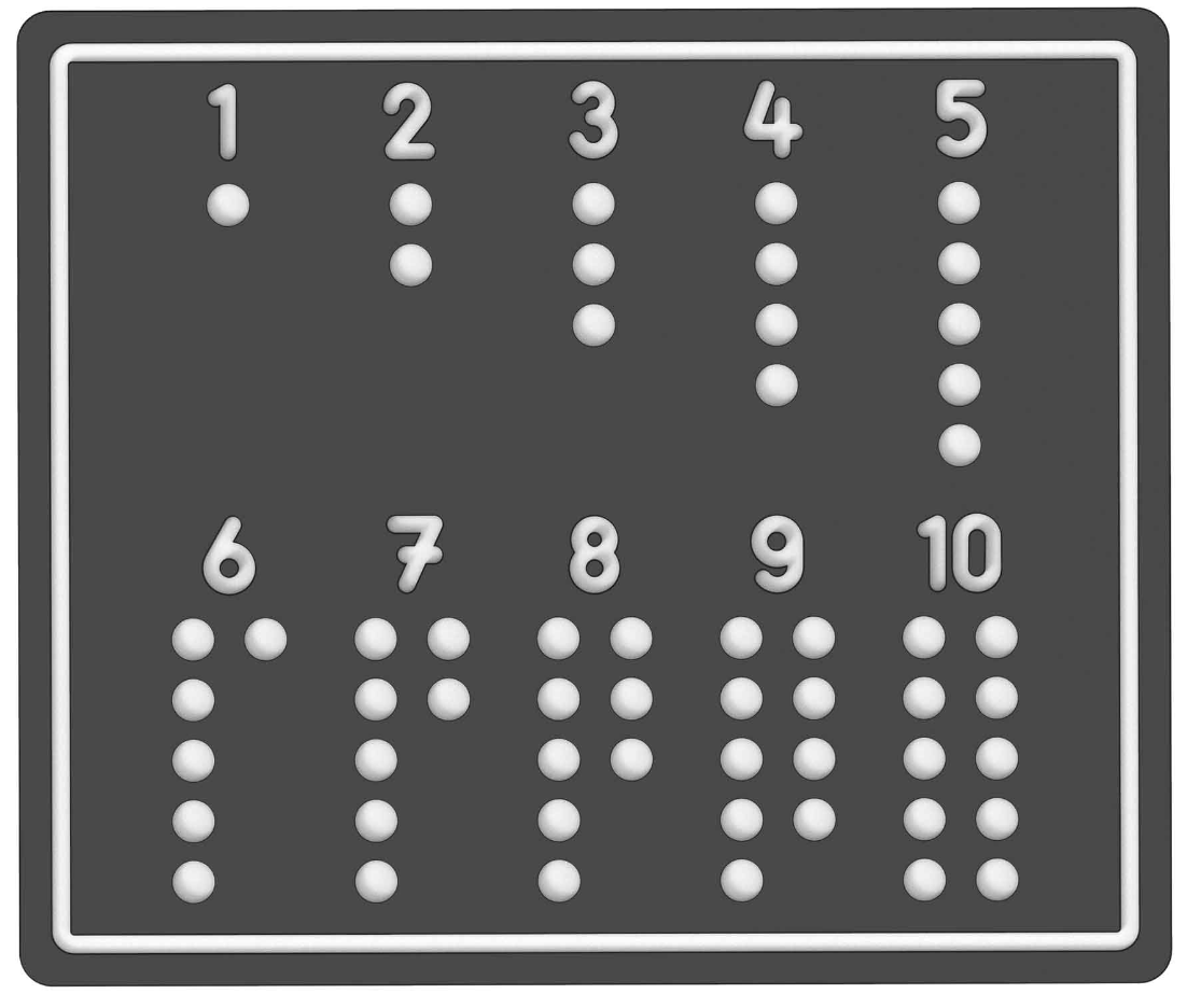 Spielboard "Mathe 1-10" Beleduc