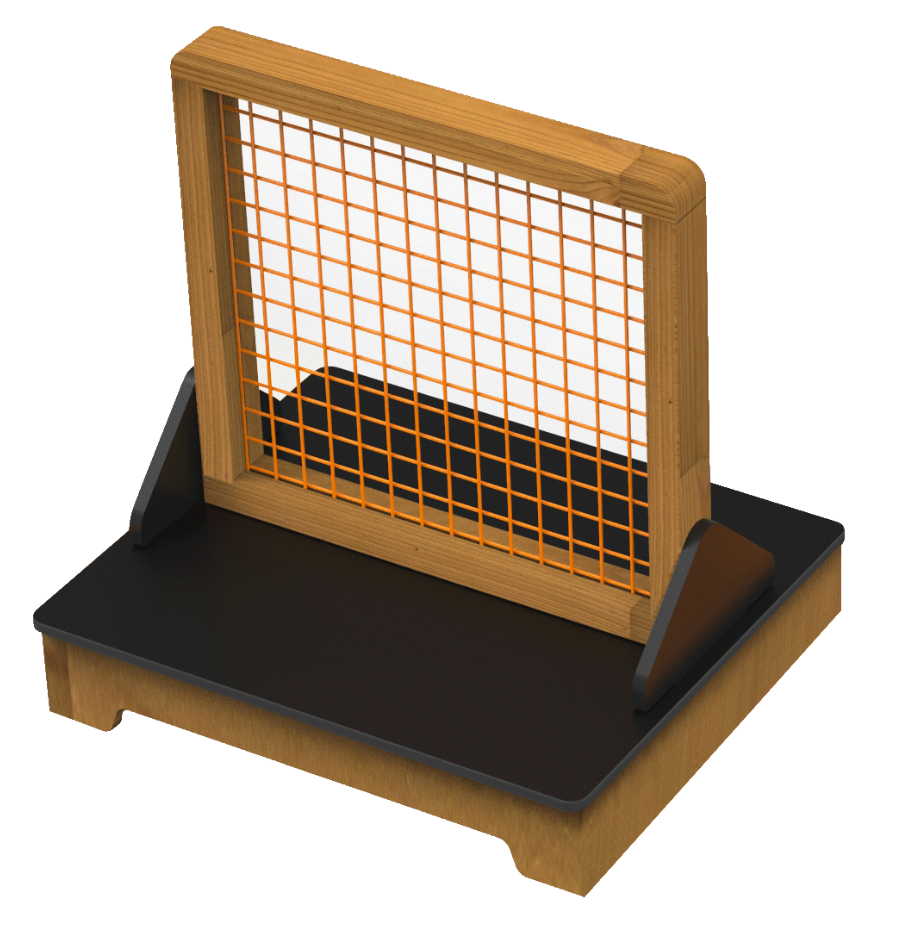 Spielboard mit Aufsatz "Webrahmen" Beleduc