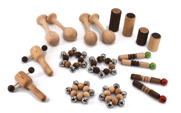 Holz-Percussion-Set für die Krabbelgruppe Voggenreiter