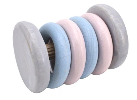 Klapper-Rassel "Tac-Tac" (blau/rosa) Voggenreiter