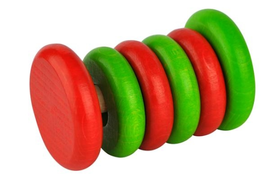 Klapper-Rassel "Tac-Tac" (rot/grün) Voggenreiter