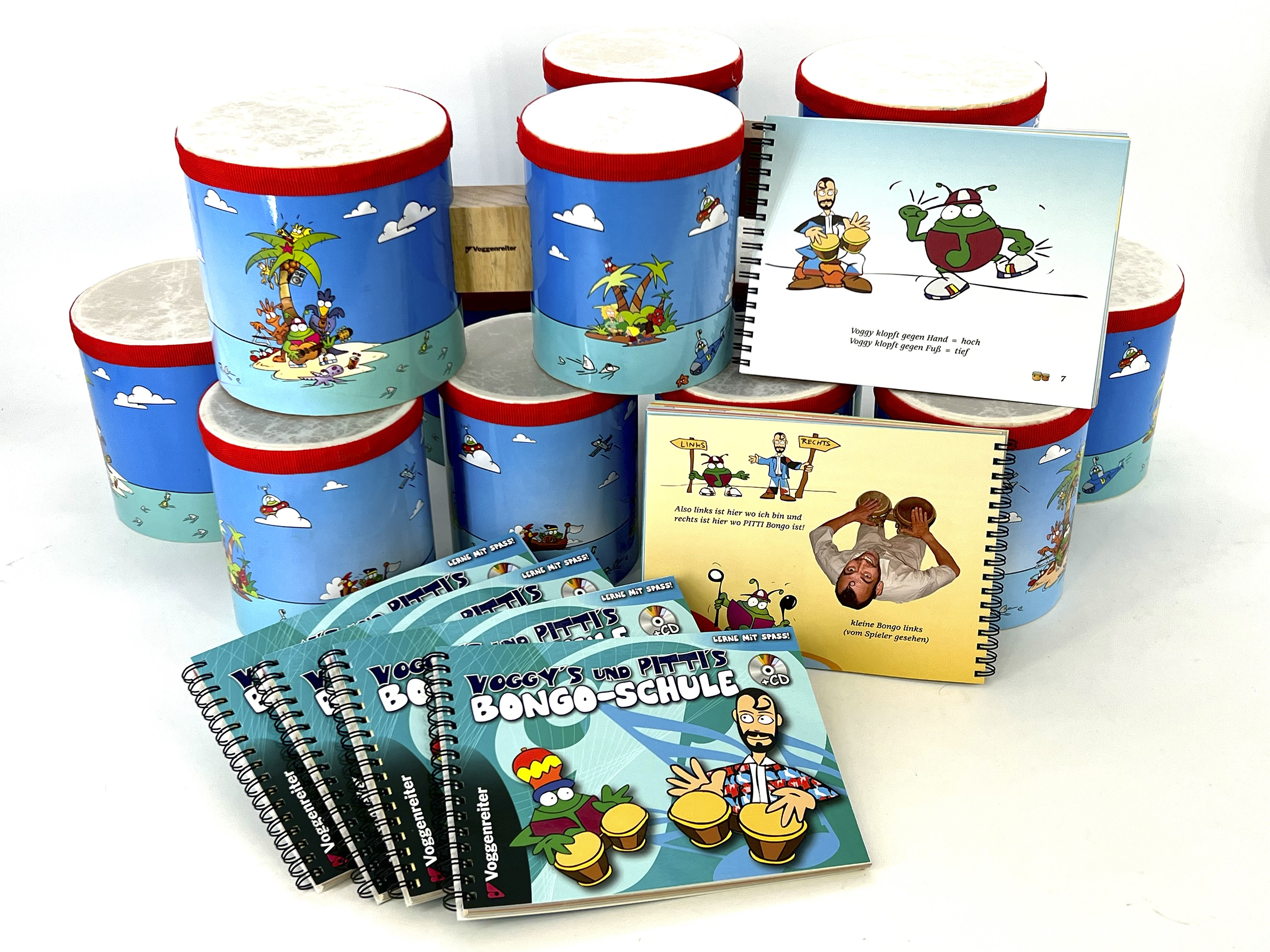 Voggys Bongo Set for kindergarden and school Voggenreiter