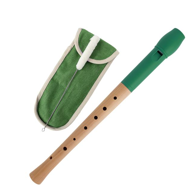 Voggys Holz-Kunststoff-Blockflöte (grüner Flötenko Voggenreiter