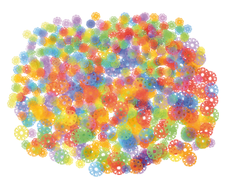 Steckblumen transparent