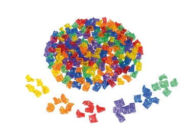 Transparente Steine 180 Stk.