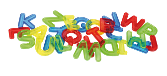 Transparente Buchstaben 26 Stk