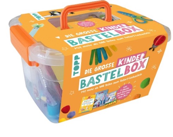Die große Kinderbastelbox. Inkl. 3 Bastelbücher zu Frechverlag