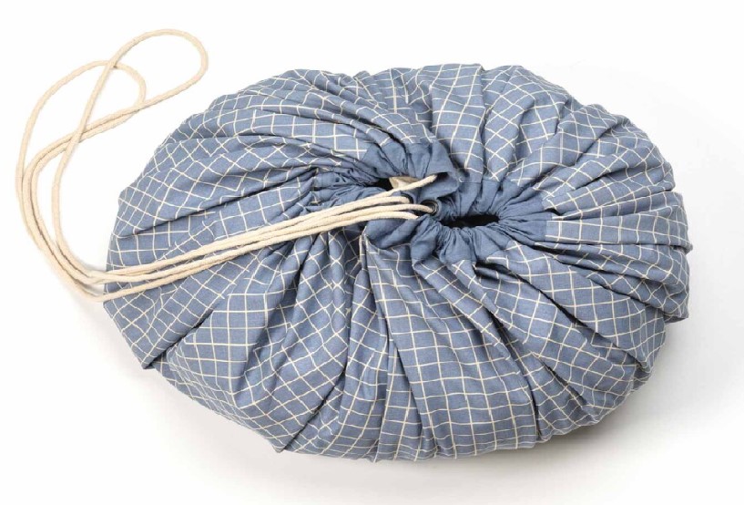 Spieltuch Original- organic  grid blue Play&Go