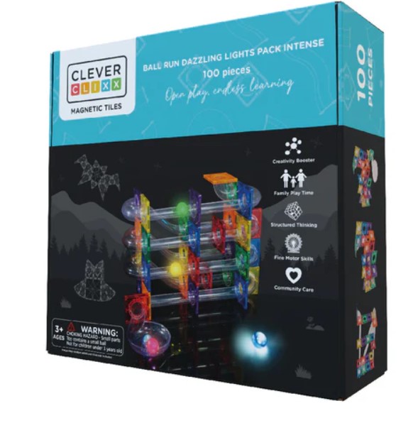 Ball Run Dazzling Lights Pack Intense | 100 Pieces Cleverclixx