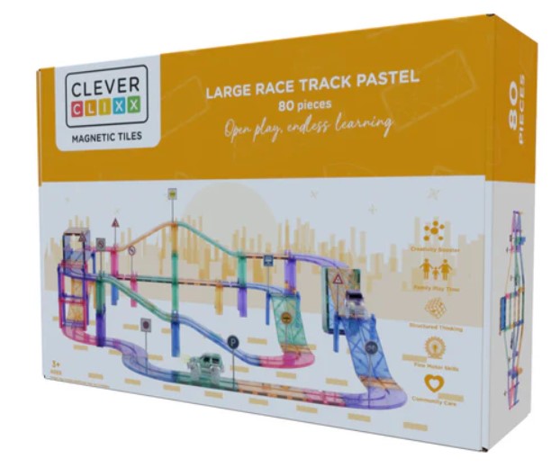 Large Race Track Pastel | 80 Pieces Cleverclixx