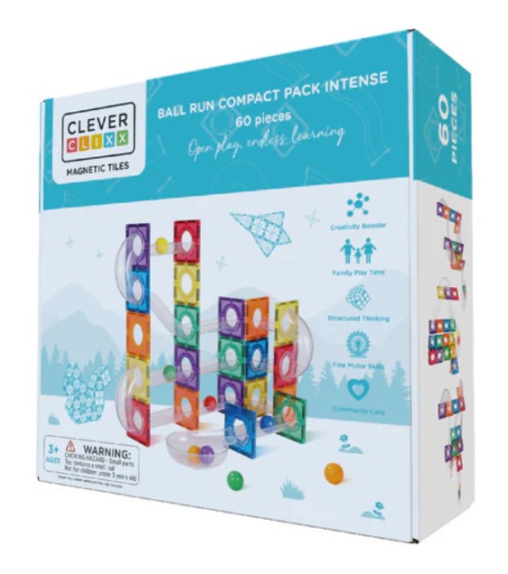 Ball Run Compact Pack Intense | 60 Pieces Cleverclixx