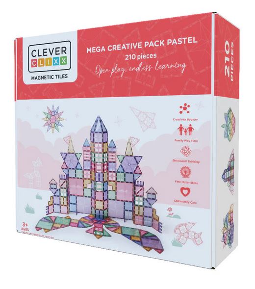 Mega Creative Pack Pastel | 210 Pieces Cleverclixx