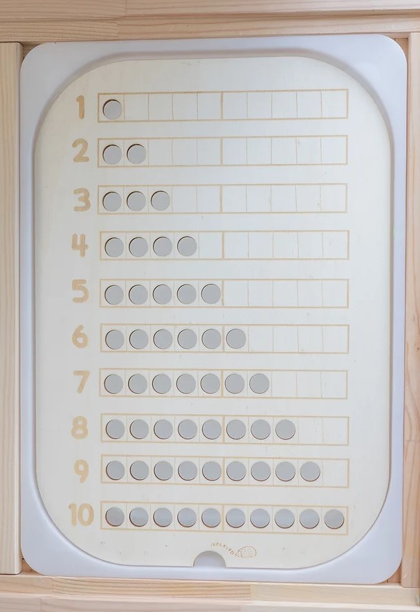 Zahlenplatte groß Igelkind