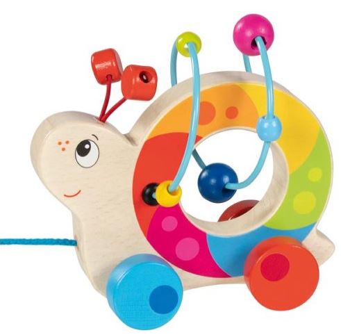 Ziehtier mit Motorikschleife Kuller-Schnecke Goki