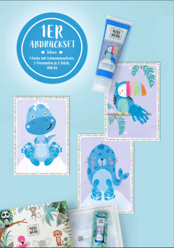 1er Baby Abdruckset *BLAU* Miniwerk