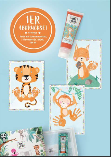 1er Baby Abdruckset *ORANGE* Miniwerk