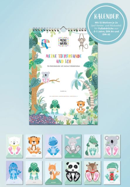 *KALENDER Tierfreunde* DIN A4 Miniwerk