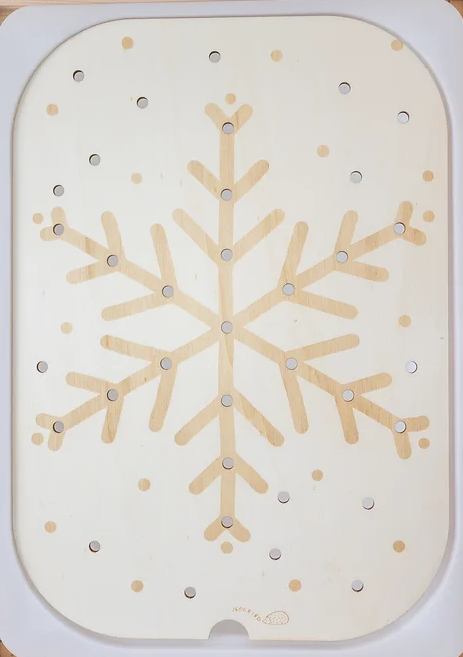 Schneeflockenplatte groß Igelkind