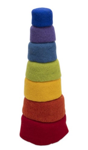 Filz Regenbogen Stapelschalen