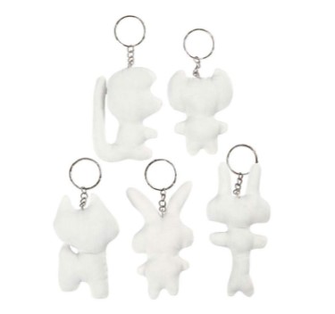 SALES: Schlüsselanhänger aus Stoff, H 6-10 cm, 5St creativ Company