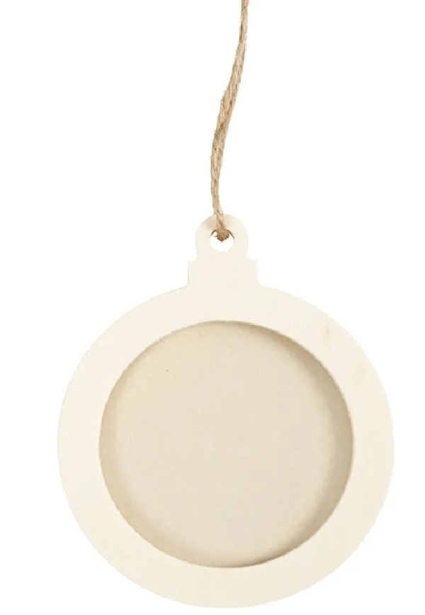 WS: Rahmen, Hänge-Dekoration, T 0,5 cm, D 8 cm, 3 creativ Company