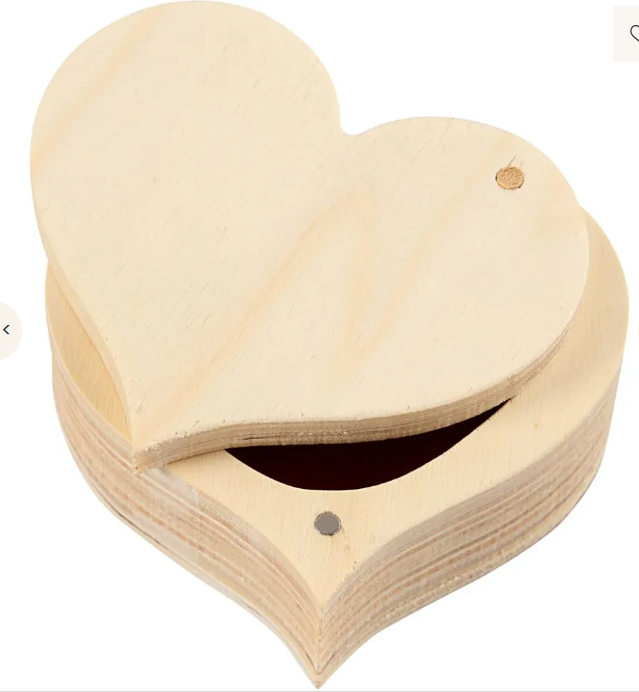 Holzdose, H 4 cm, B 9 cm, 1 Stk creativ Company