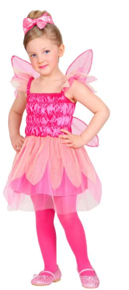 "KLEINE ROSA FEE" (Kleid, Flügel) - 98