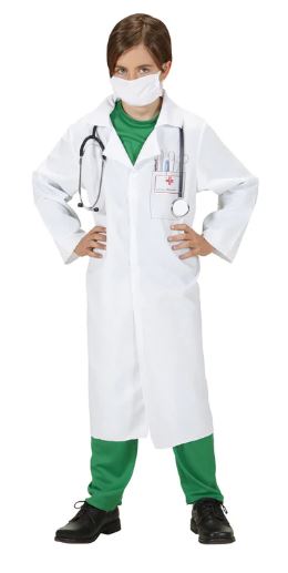 "DOKTOR" (Arztkittel, Mundschutz) (116 cm / 4-5 Ye
