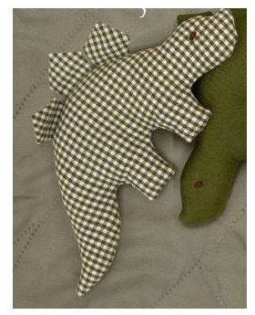 Grabber Dino green plaid Beleduc