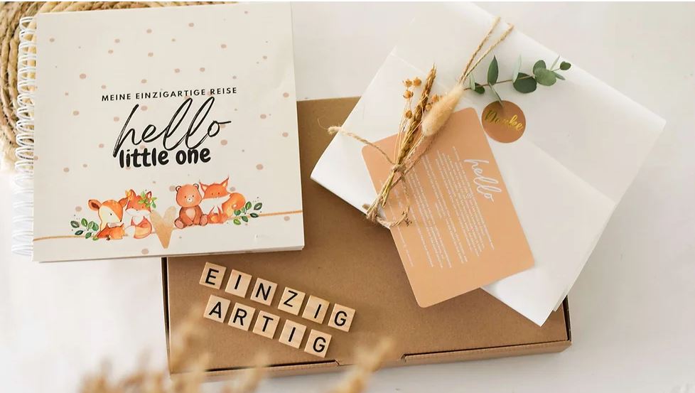 BABY & KLEINKINDERINNERUNGSALBUM inkl. MEILENSTEIN Meine einzigartige R