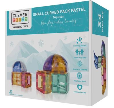 Kleines gebogenes Pack - 34 Stück Cleverclixx