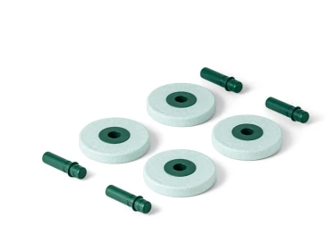 MODU 4x Schaumstoffräder - Ocean Mint / Forest Gre Modu